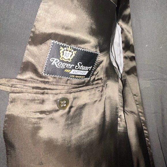 Enrico Valenti Men 2 Pc Suit Italy Charcoal Gray 40R - Picture 7 of 7